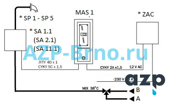 Монетный автомат для одного душа MAS 1 AZP Brno Чехия (фото, схема) Монетный автомат для одного душа MAS 1 AZP Brno Чехия (фото, схема)